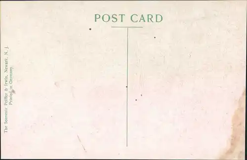 Newark  Fountain on corner Bank and Broads Streets - Prudentia Building 1912