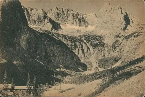 Ansichtskarte Garmisch-Partenkirchen Höllentalangerhütte 1920