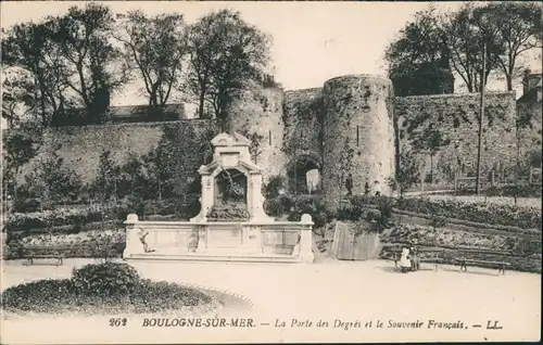 Boulogne-sur-Mer La Porte des Degrés et le Souvenir Français 1913