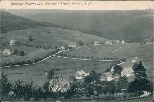 Ansichtskarte Rehefeld-Altenberg (Erzgebirge) Panorama-Ansichten 1917