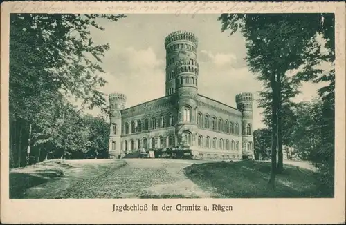 Ansichtskarte Binz (Rügen) Jagdschloss Granitz 1925