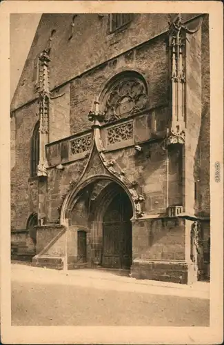 Ansichtskarte Bad Wimpfen Westportal der Stadtkirche 1928