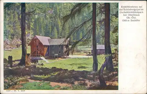 Solnhofen Eishöhlenhaus auf der Schönbergalpe im  bei Obertraun 1928