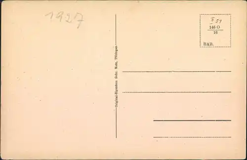 Ansichtskarte Konstanz Insel Mainau - Zeichnung 1927