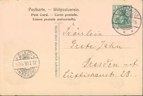 Ansichtskarte Königswinter Panorama-Ansichten - Zeichnung 1905