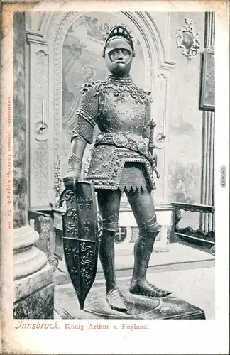 Ansichtskarte Innsbruck Statue König v. England 1913