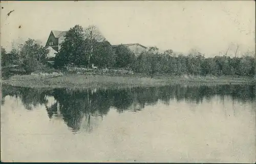 Ansichtskarte Kappeln (Schlei) Gebäude mit Pferd am Wasser 1920