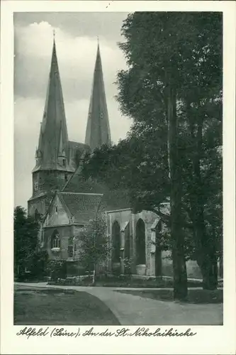 Ansichtskarte Alfeld (Leine) An der Nikolaikirche 1932 