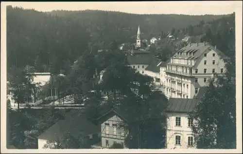 Postcard Johannisbad Janské Lázně Stadt, Straßenpartie 1929 