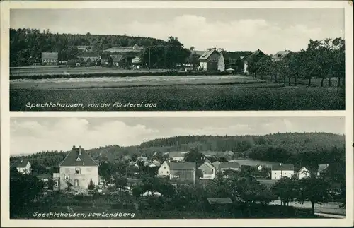 Ansichtskarte Spechtshausen-Tharandt 2 Bild: Stadtansichten 1934 