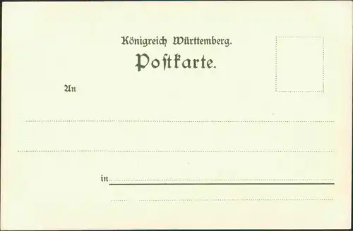 Ansichtskarte Hirsau-Calw 2 Bild: Künstlkarte: Stadt (K. Mutter) 1909 