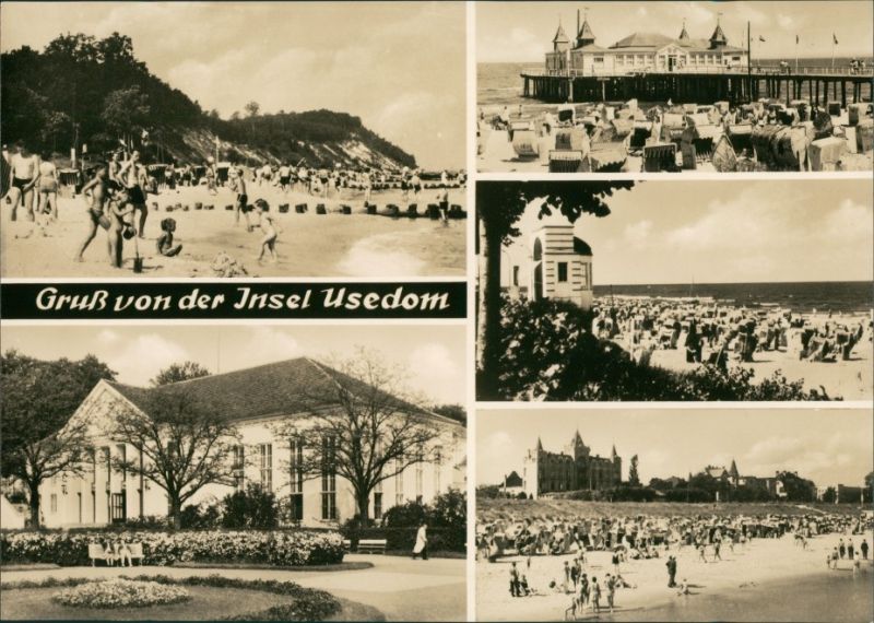 Mecklenburg Vorpommern Insel Usedom Kolpinsee Heringsdorf Ahlbeck Bansin Zinnowitz 1968 Nr Oldthing Ansichtskarten Deutschland Uns