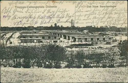 Dallgow-Döberitz Truppenübungsplatz, Neues Lager gel. Feldpost 1915 