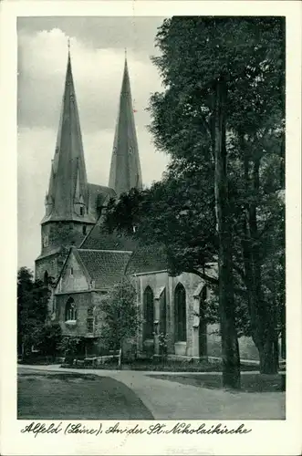 Ansichtskarte Alfeld (Leine) An der Nikolaikirche c1930 