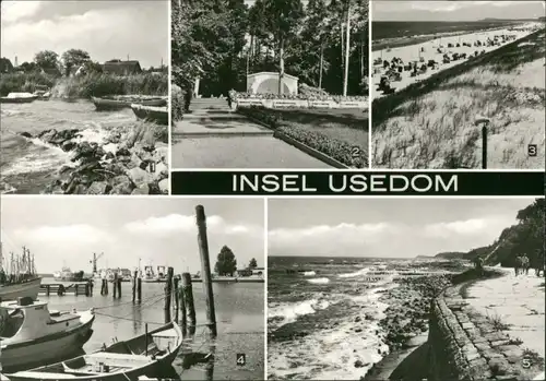 Insel Usedom: Zempin, Kölpinsee, Trassenheide, Karlshagen Hafen, Koserow 1982