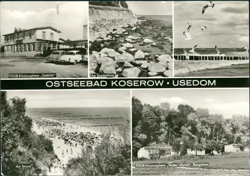Koserow FDGB-Erholungsheime Seeblick und W. Ulbricht, Streckelberg 1980