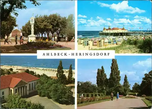 Heringsdorf  Usedom  Seebad Ahlbeck - Kurpark mit Musikpavillon g1974
