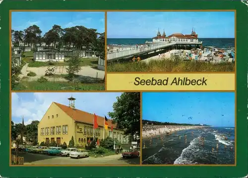 Ahlbeck (Usedom) Urlauberdorf,   FDGB-Erholungsheim Haus der Erholung g1986