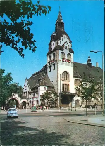 Ansichtskarte Leipzig Kongreßhalle Zoo g1971