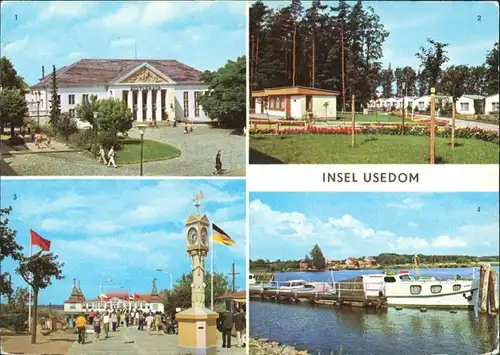 Usedom  Heringsdorf Kulturhaus,  Damerow Ferienkomplex Forst Ahlbeck g1980