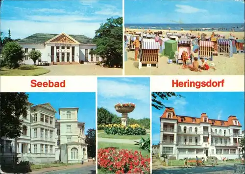 Heringsdorf Usedom Kulturhaus, Strand, "Giuseppe di Vittorio" g1985