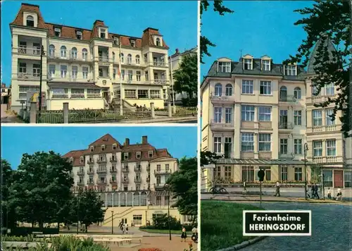 Ansichtskarte Heringsdorf Usedom Hotels und Erholungsheime c1968