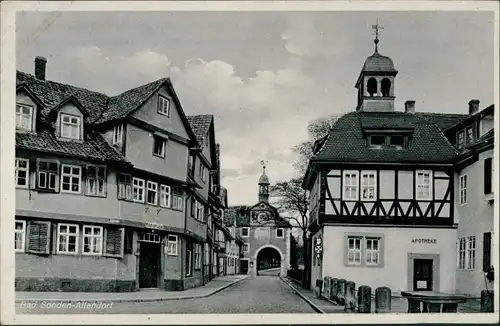 Ansichtskarte Bad Sooden-Allendorf Gasse, Apotheke 1951