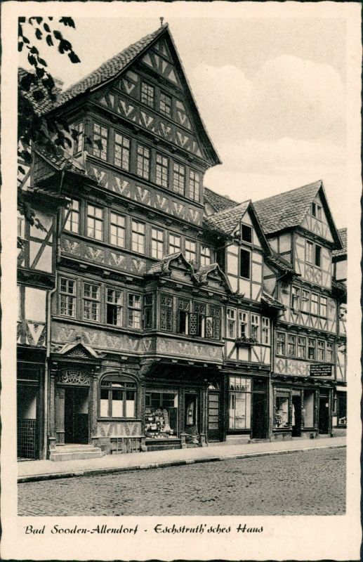 Ansichtskarte Bad Sooden Allendorf Eschstruth Sches Haus 1951 Nr