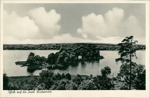 Ansichtskarte Wannsee-Berlin Insel-Hotel-Restaurant Lindwerder 1953