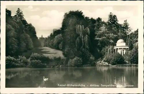 Ansichtskarte Bad Wilhelmshöhe-Kassel Cassel Apollo Tempel, Tempelchen 1932