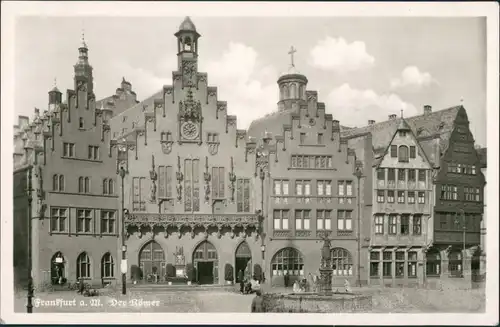 Ansichtskarte Frankfurt am Main Römer 1950