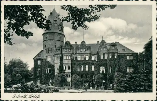 Ansichtskarte Detmold Schloss 1928