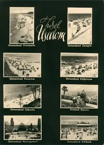 .Mecklenburg-Vorpommern Insel Usedom - Strände von Zinnowitz und Zempin 1962