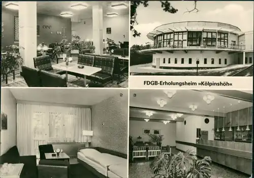 Kölpinsee (Usedom)-Loddin FDGB-Erholungsheim Kölpinshöh - Innen- u Außen  1980