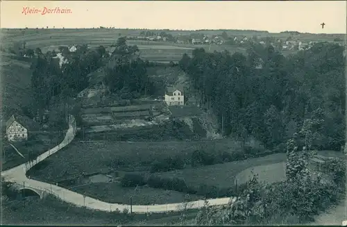 Ansichtskarte Kleindorfhain-Dorfhain Stadtpartie 1908 