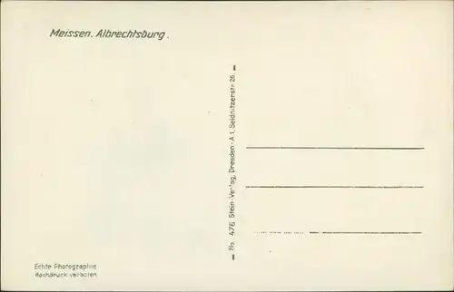 Ansichtskarte Meißen Schloss Albrechtsburg 1928