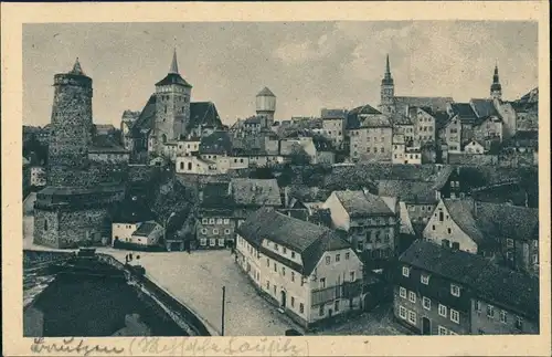 Ansichtskarte Bautzen Budyšin Blick über die Stadt 1924