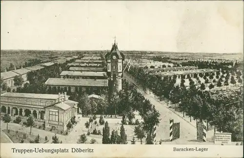Ansichtskarte Dallgow-Döberitz Baracken-Lager, Truppenübungsplatz g1916