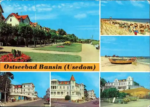 Bansin Heringsdorf Usedom Strandpromenade, Karl-Marx-Straße, FDGB - Heime g1978