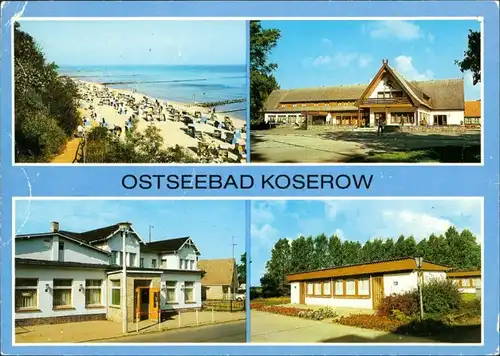 Koserow Strand, Forstferienobjekt Damerow, Ferienheim Zentral g1989