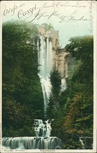 Ansichtskarte Kassel Cassel Aquaduct - Wasserfall 1900