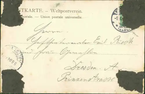 Pfaffendorf-Königstein (Sächsische Schweiz) Pfaffensteinv - Aufstieg v 1904