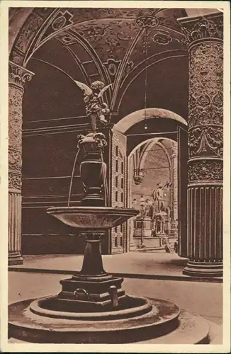 Florenz Firenze Cortile del Palazzo Vecchio - Fontana del Verrocchi  1932