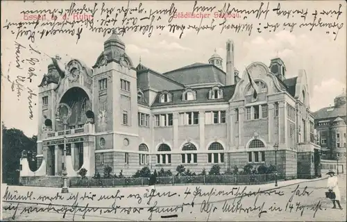 Ansichtskarte Essen (Ruhr) Saalbau 1907