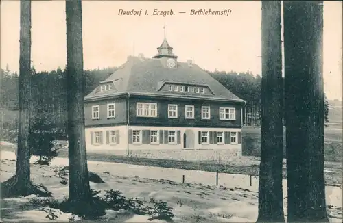 Ansichtskarte Neudorf (Erzgebirge) Bethlehemstift 1912