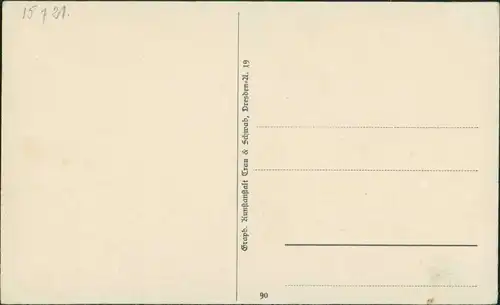 Ansichtskarte Rathen Basteibrücke - Sächsische Schweiz 1921 (c) Trau & Schwab