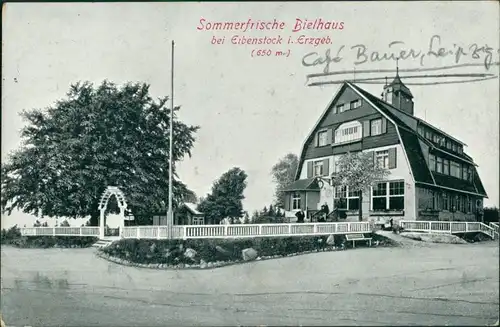 Ansichtskarte Eibenstock Museum Bielhaus 1915