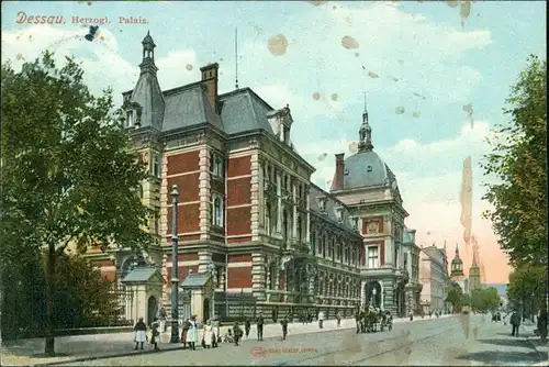 Ansichtskarte Dessau-Dessau-Roßlau Erbprinzliches Palais 1909