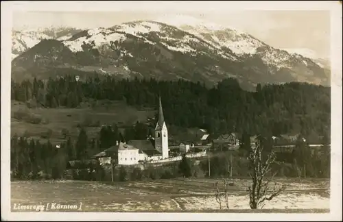 Ansichtskarte Kärnten Lieseregg mit Berge 1939