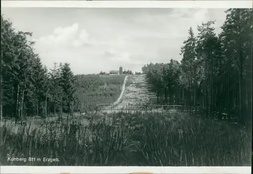 Ansichtskarte Stützengrün Kuhberg im Erzgeb. mit Prinz-Georg-Turm 1932